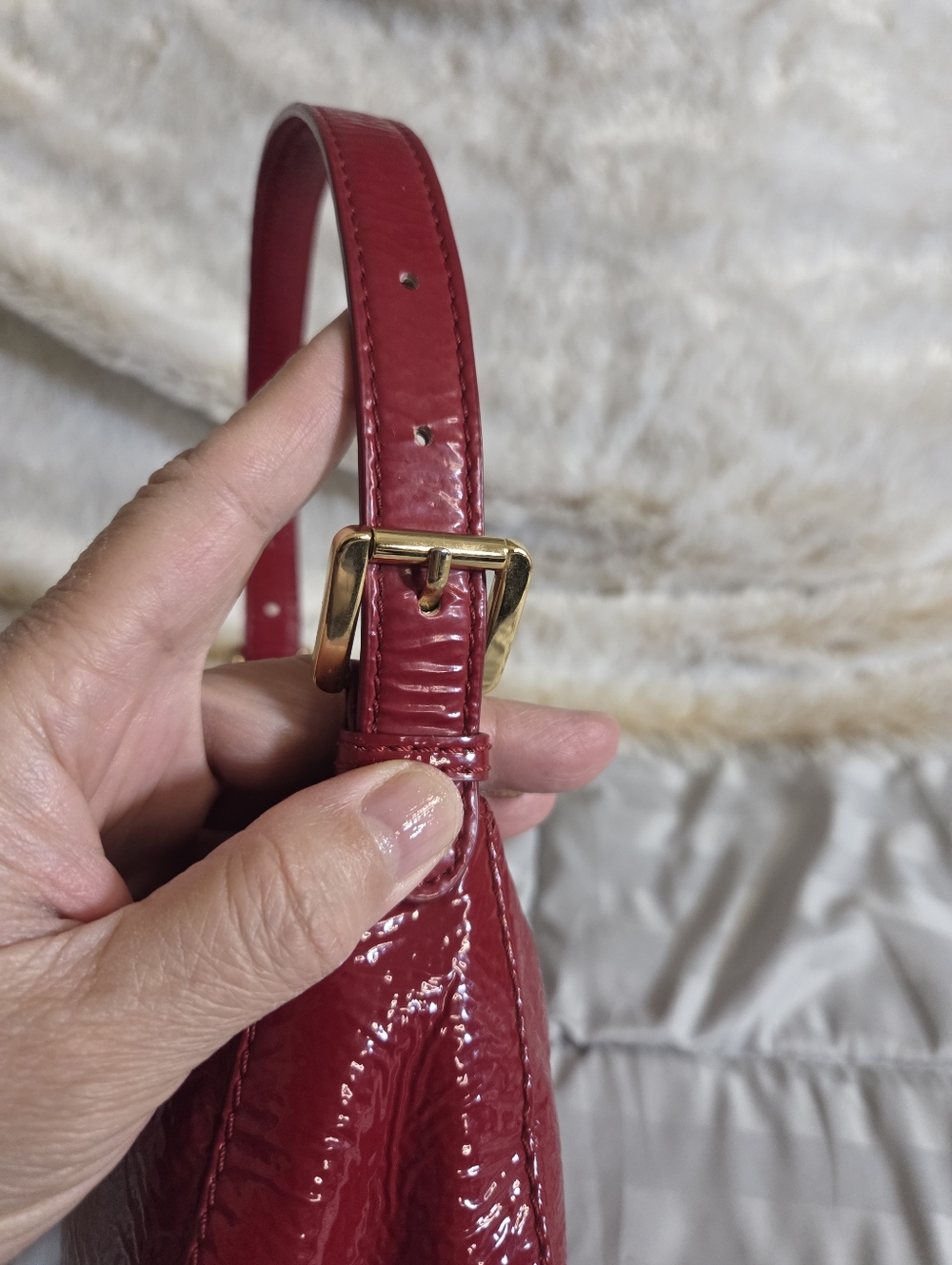 Michael Kors Patent Leather Mini Handbag - Picture 4 of 11